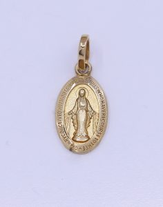 Zlatý přívěšek Panny Marie